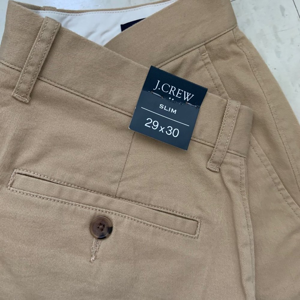 New J. Crew Slim-fit flex khaki pant 29/30